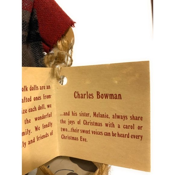 Lizzie High Doll Charles Bowman Christmas Caroler with dog Wooden collectible - Picture 4 of 5
